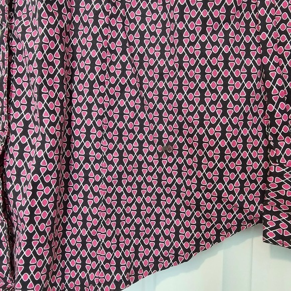 Wrangler Breast Cancer Button Up Blouse Womens Size Medium Pink Pearl Snaps - Picture 7 of 10